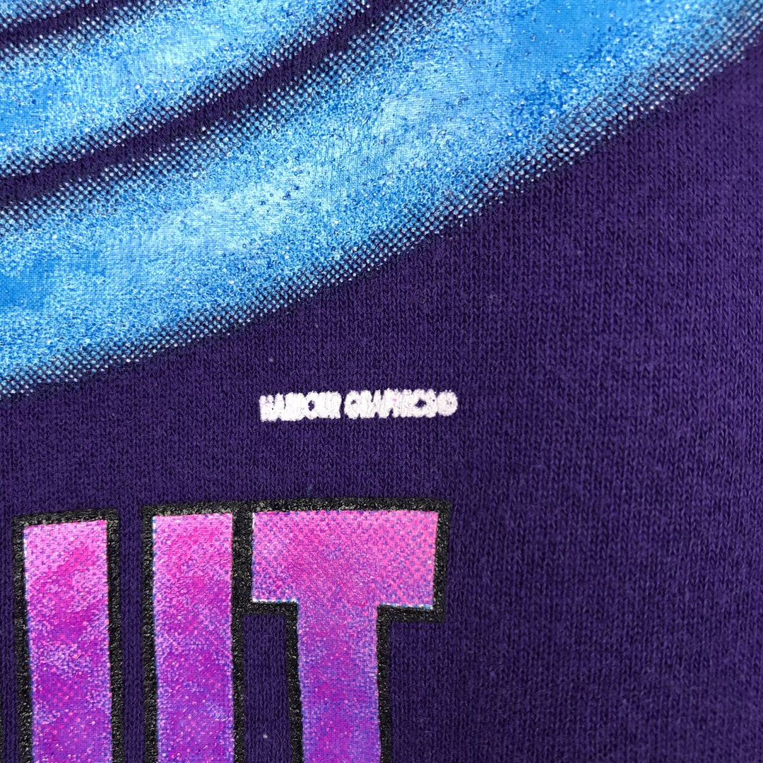 90'S Lee Looney Tunes Daffy Duck Character Sweatshirt, Made in USA, Men's Size XL (approx.) cotton purple type Vintage Second Hand