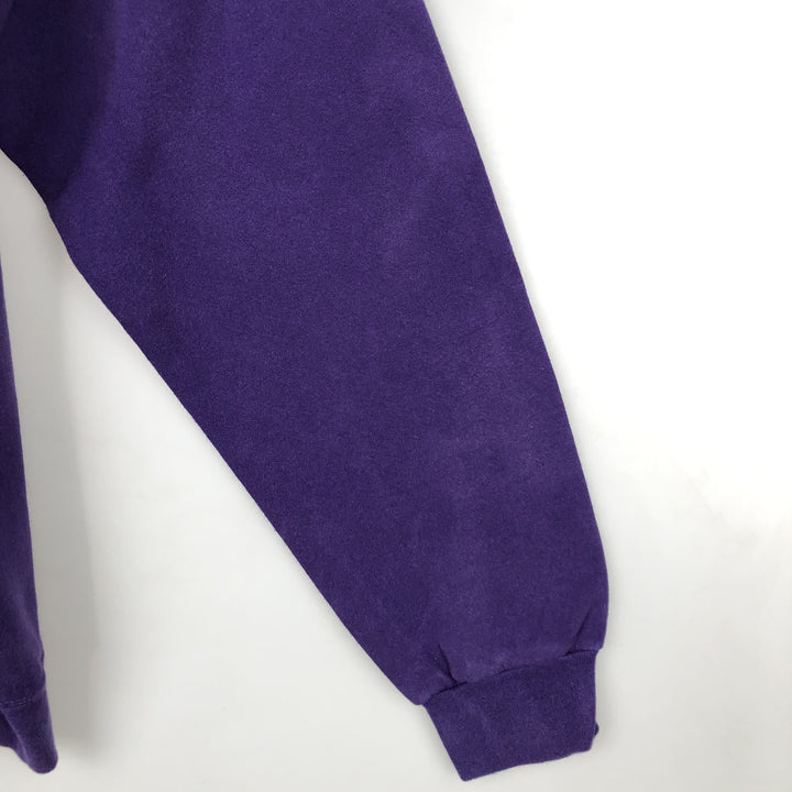 90'S Lee Looney Tunes Daffy Duck Character Sweatshirt, Made in USA, Men's Size XL (approx.) cotton purple type Vintage Second Hand