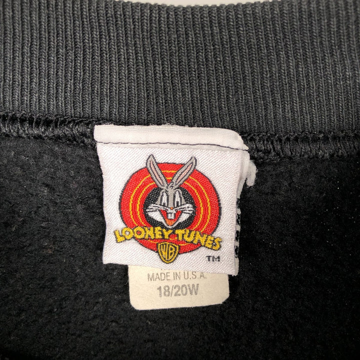 90'S Looney Tunes Tweety character sweatshirt, Made in USA, Men's XL, Vintage cotton black type Vintage Second Hand
