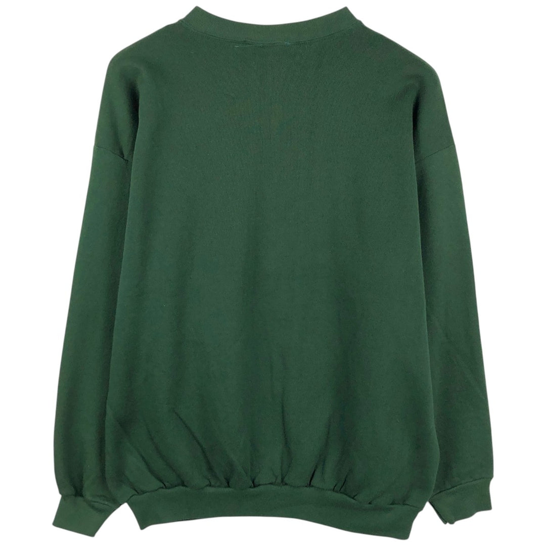 90'S Jerry Leigh LOONEY TUNES Bugs Bunny character sweatshirt, made in USA, men's size XL equivalent. polyester green type Vintage Second Hand