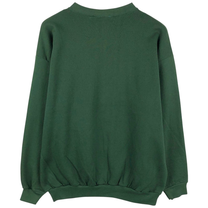 90'S Jerry Leigh LOONEY TUNES Bugs Bunny character sweatshirt, made in USA, men's size XL equivalent. polyester green type Vintage Second Hand