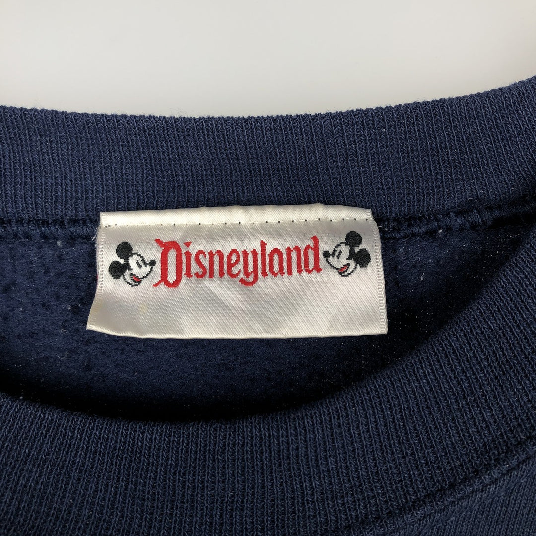 90'S Disneyland Goofy character sweatshirt, made in USA, men's size XL equivalent, vintage. unclear navy blue type Vintage Second Hand