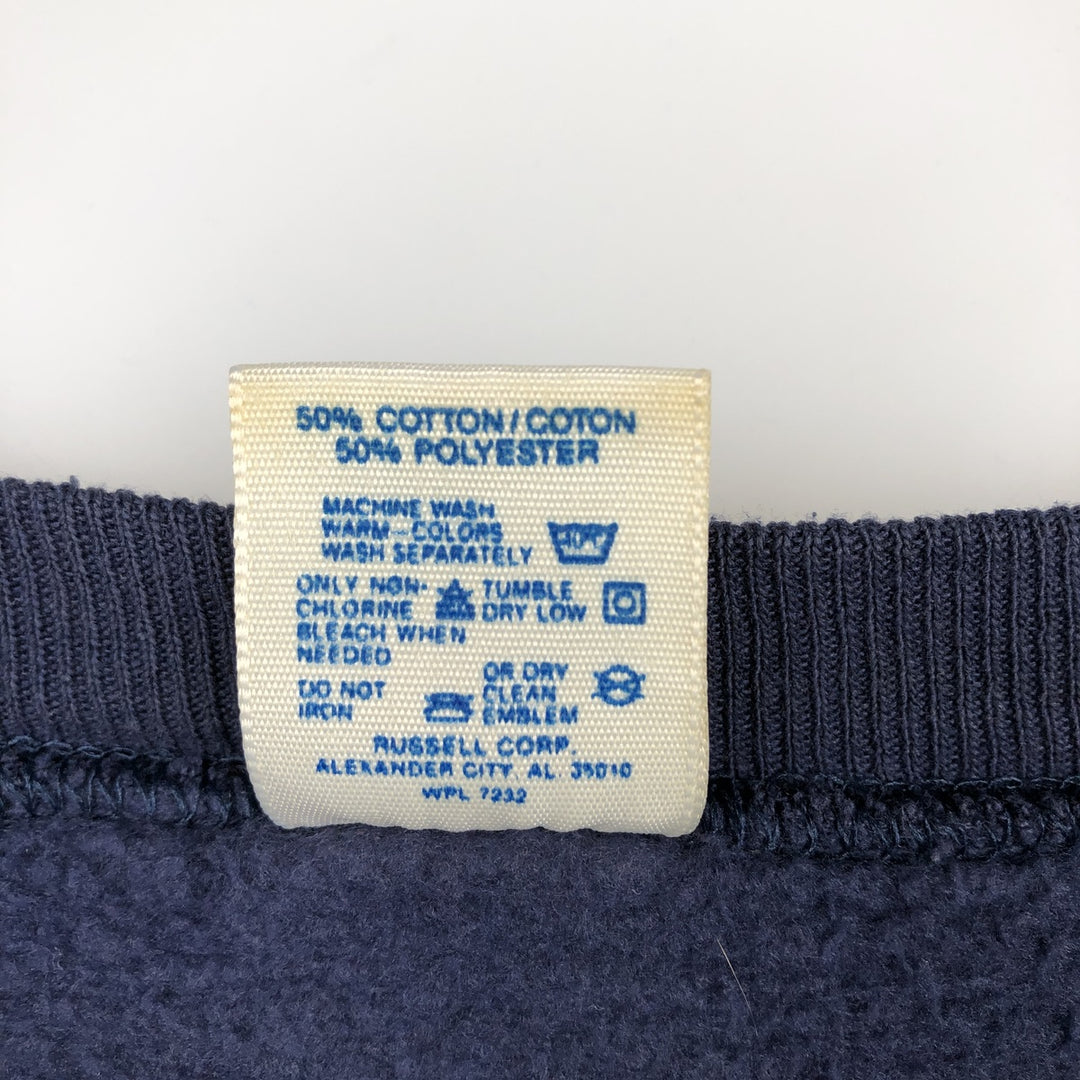 90'S JERSEY'S SUPER SWEATS Mickey Mouse Character Sweatshirt, Made in USA, Men's XL equivalent. cotton navy blue type Vintage Second Hand
