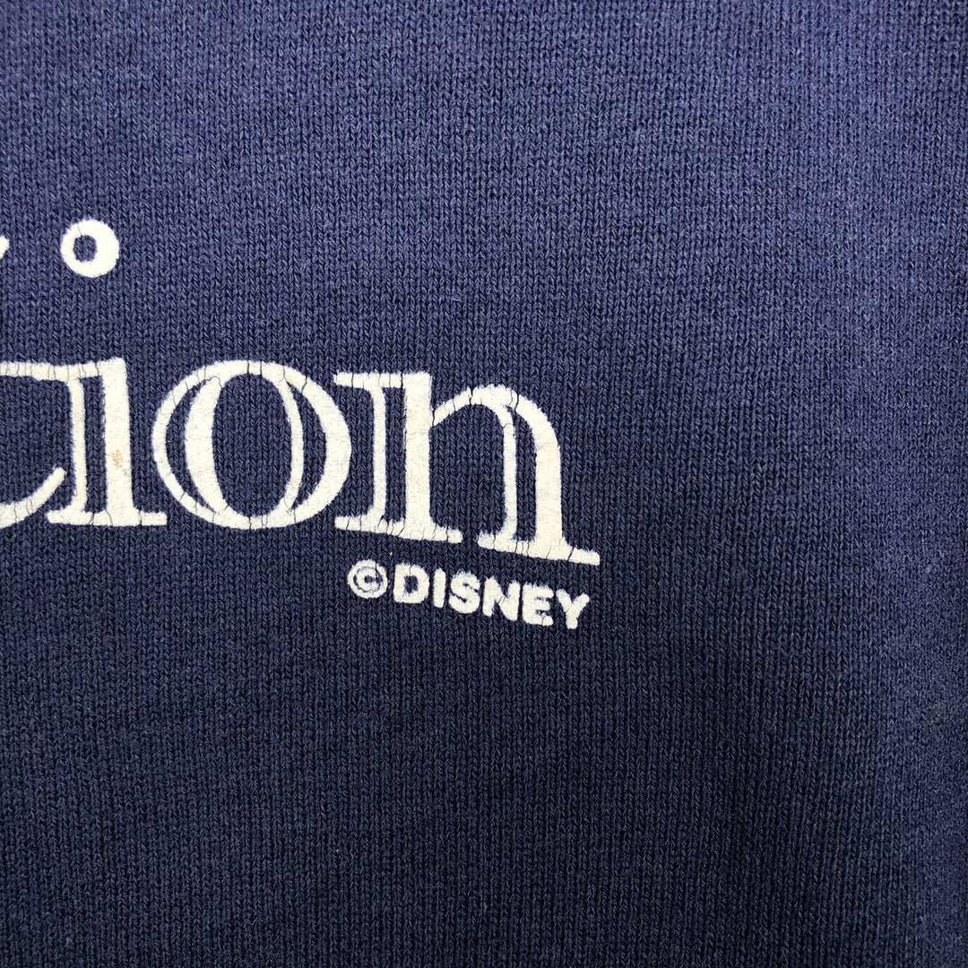 90'S JERSEY'S SUPER SWEATS Mickey Mouse Character Sweatshirt, Made in USA, Men's XL equivalent. cotton navy blue type Vintage Second Hand