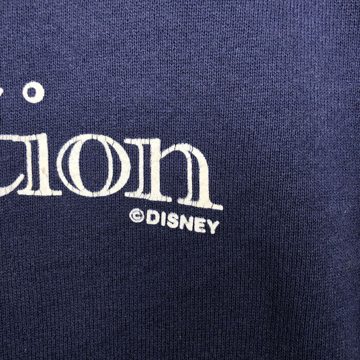 90'S JERSEY'S SUPER SWEATS Mickey Mouse Character Sweatshirt, Made in USA, Men's XL equivalent. cotton navy blue type Vintage Second Hand
