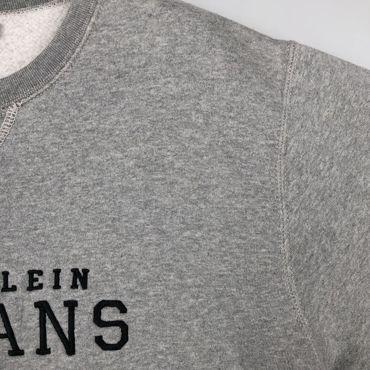 90'S Calvin Klein Jeans logo sweatshirt, men's size S (approx.), vintage. cotton gray type Vintage Second Hand