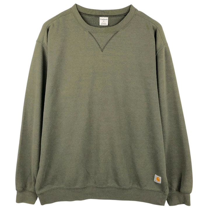 Carhartt sweatshirt, men's size XL cotton Khaki type Vintage Second Hand