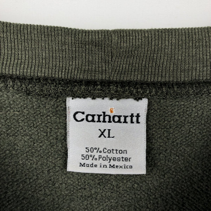 Carhartt sweatshirt, men's size XL cotton Khaki type Vintage Second Hand