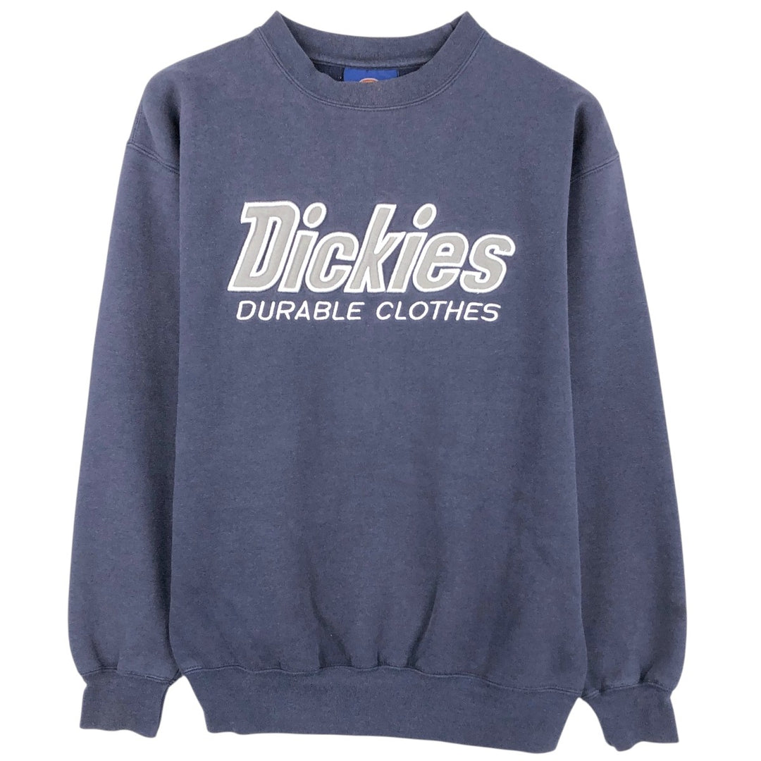 Dickies logo sweatshirt, men's size S (approx.) unclear navy blue type Vintage Second Hand