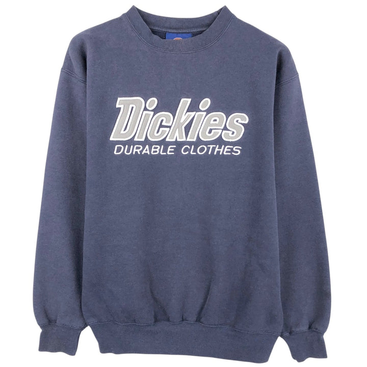 Dickies logo sweatshirt, men's size S (approx.) unclear navy blue type Vintage Second Hand