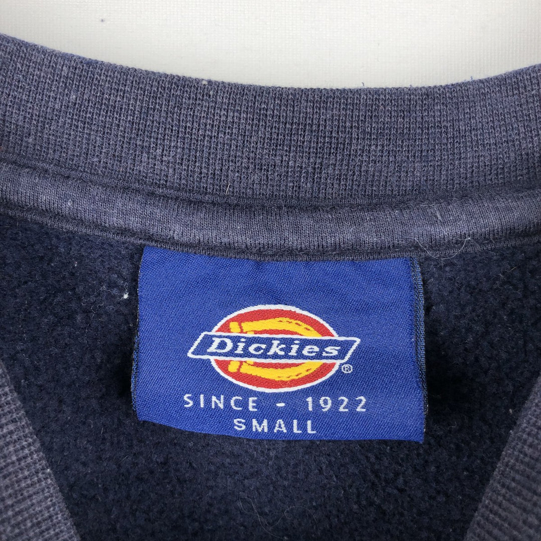 Dickies logo sweatshirt, men's size S (approx.) unclear navy blue type Vintage Second Hand
