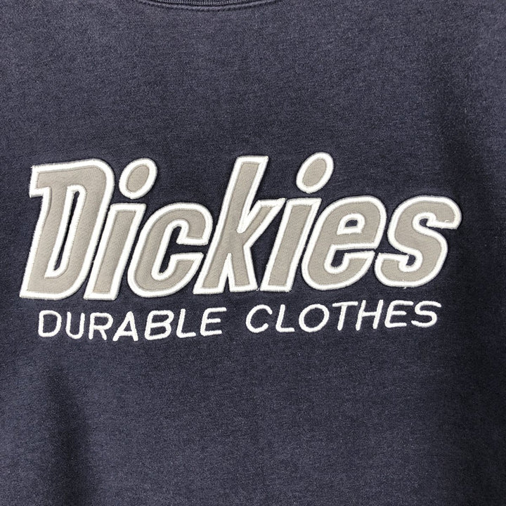 Dickies logo sweatshirt, men's size S (approx.) unclear navy blue type Vintage Second Hand