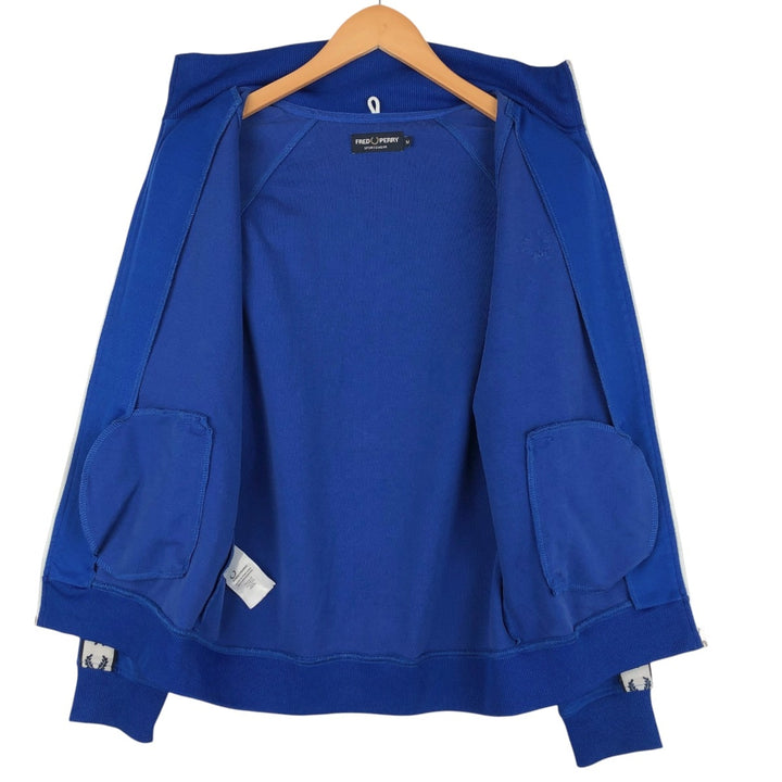 Fred Perry FRED PERRY Jersey Track Jacket Men's M polyester blue type Vintage Second Hand