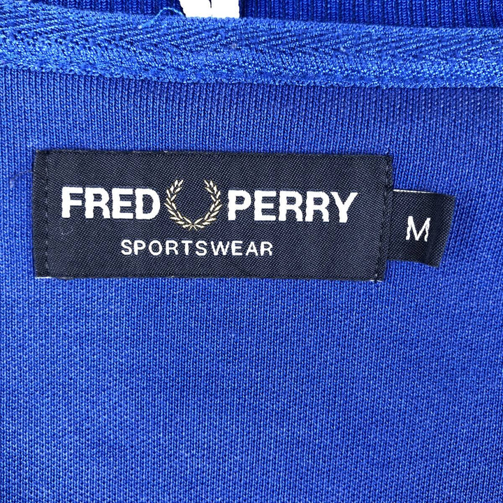 Fred Perry FRED PERRY Jersey Track Jacket Men's M polyester blue type Vintage Second Hand