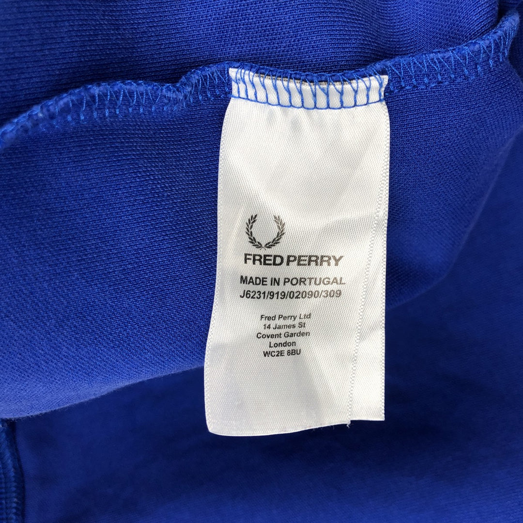 Fred Perry FRED PERRY Jersey Track Jacket Men's M polyester blue type Vintage Second Hand