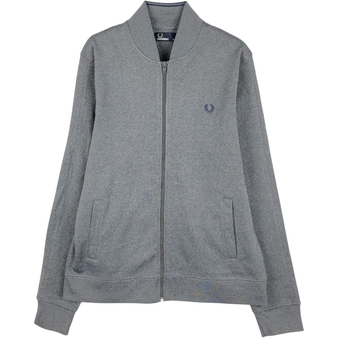 Fred Perry FRED PERRY Jersey Track Jacket Men's M polyester Charcoal Vintage Second Hand