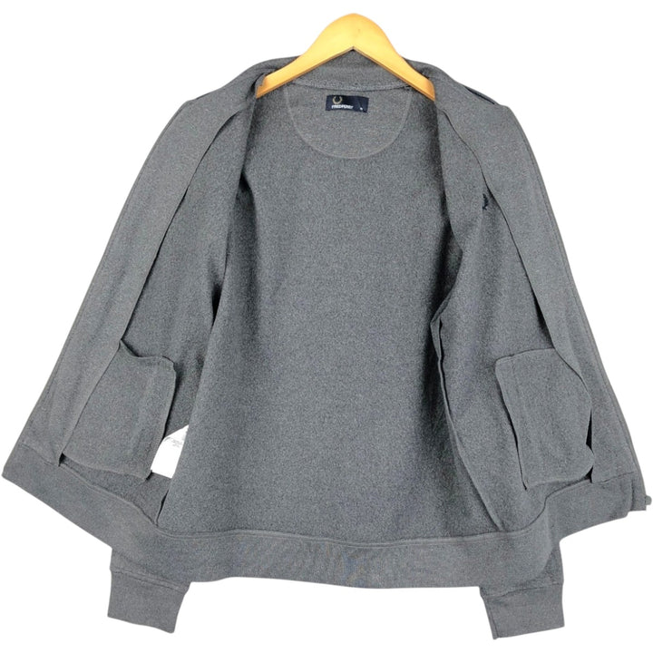 Fred Perry FRED PERRY Jersey Track Jacket Men's M polyester Charcoal Vintage Second Hand