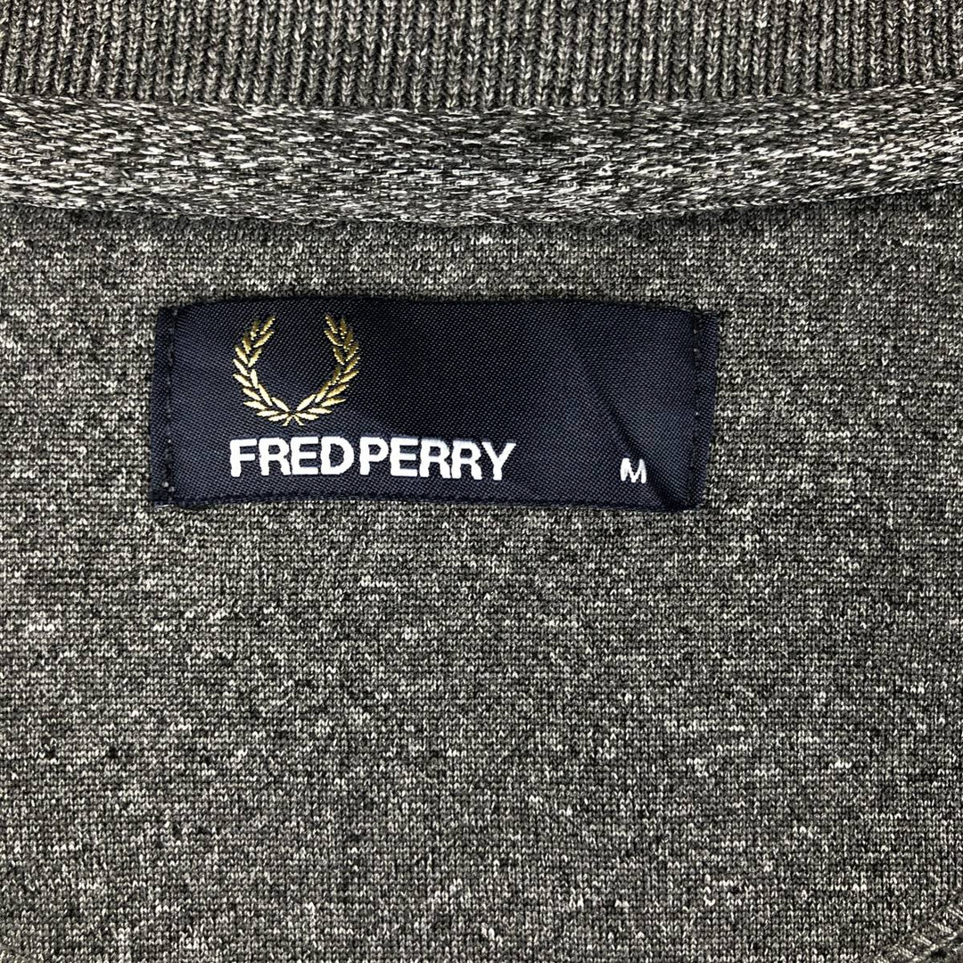 Fred Perry FRED PERRY Jersey Track Jacket Men's M polyester Charcoal Vintage Second Hand