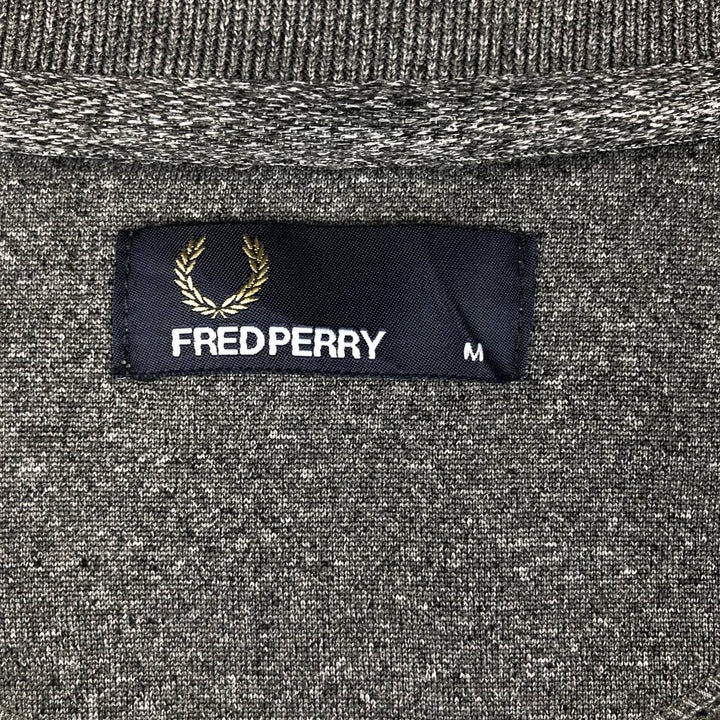 Fred Perry FRED PERRY Jersey Track Jacket Men's M polyester Charcoal Vintage Second Hand