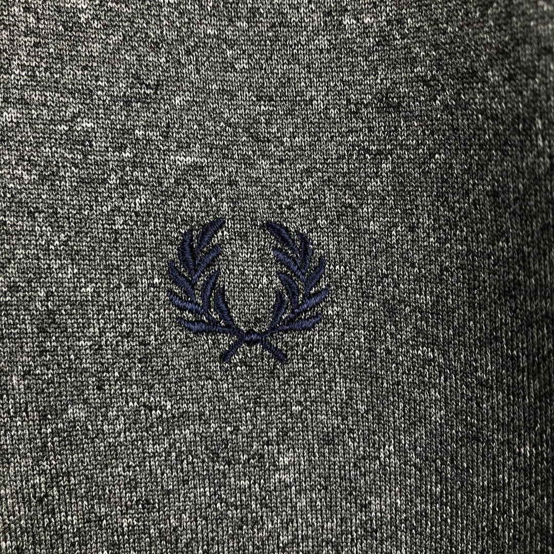 Fred Perry FRED PERRY Jersey Track Jacket Men's M polyester Charcoal Vintage Second Hand