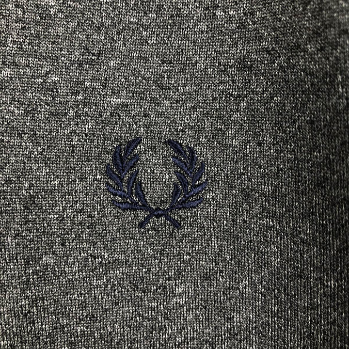 Fred Perry FRED PERRY Jersey Track Jacket Men's M polyester Charcoal Vintage Second Hand