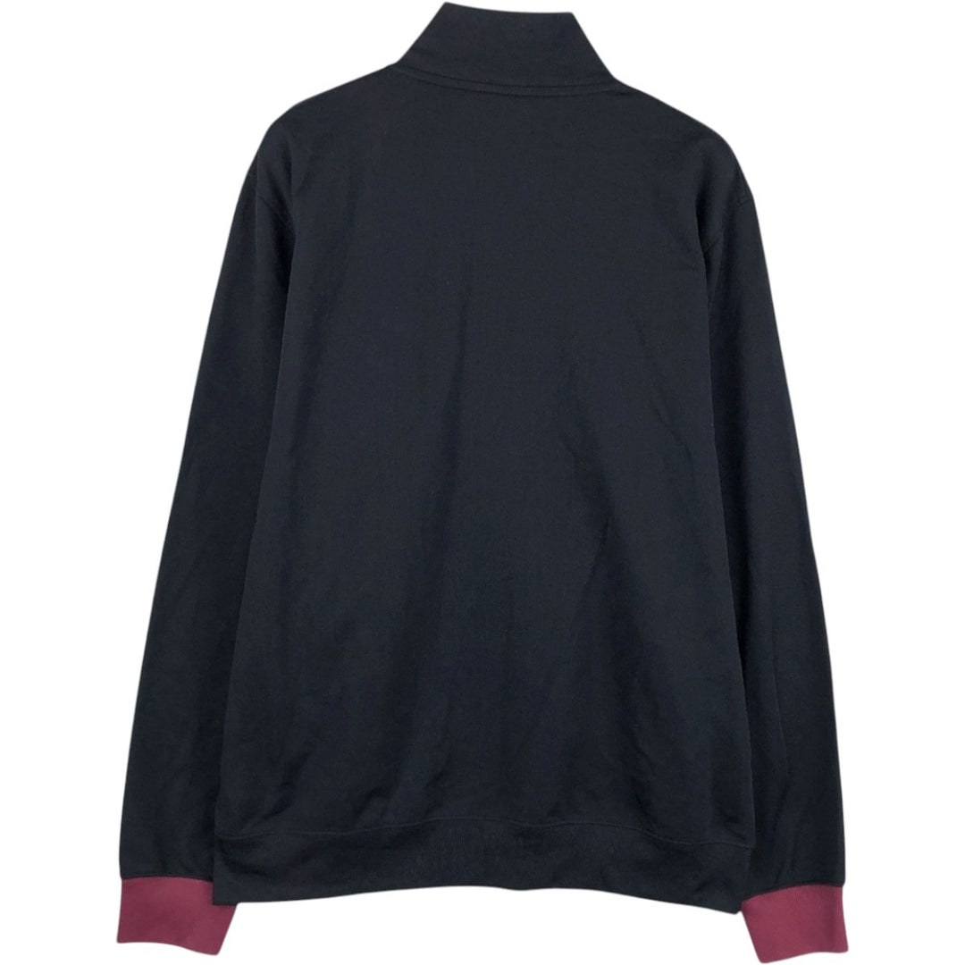 Fred Perry track jacket, men's size XL (approx.) polyester black type Vintage Second Hand