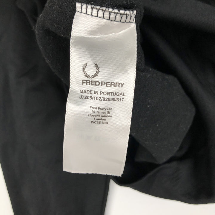 Fred Perry track jacket, men's size XL (approx.) polyester black type Vintage Second Hand