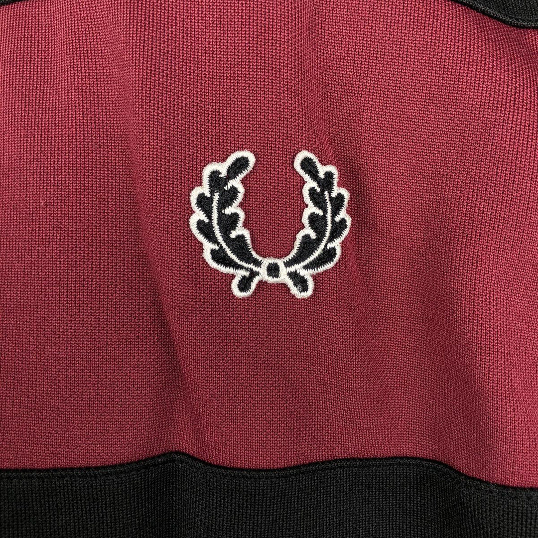 Fred Perry track jacket, men's size XL (approx.) polyester black type Vintage Second Hand