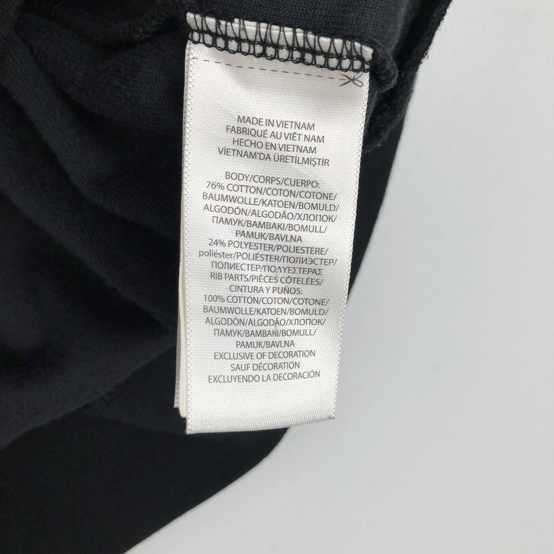Ralph Lauren POLO RALPH LAUREN Velour Jersey Track Jacket, Men's Size XXL (approx.) cotton black type Vintage Second Hand