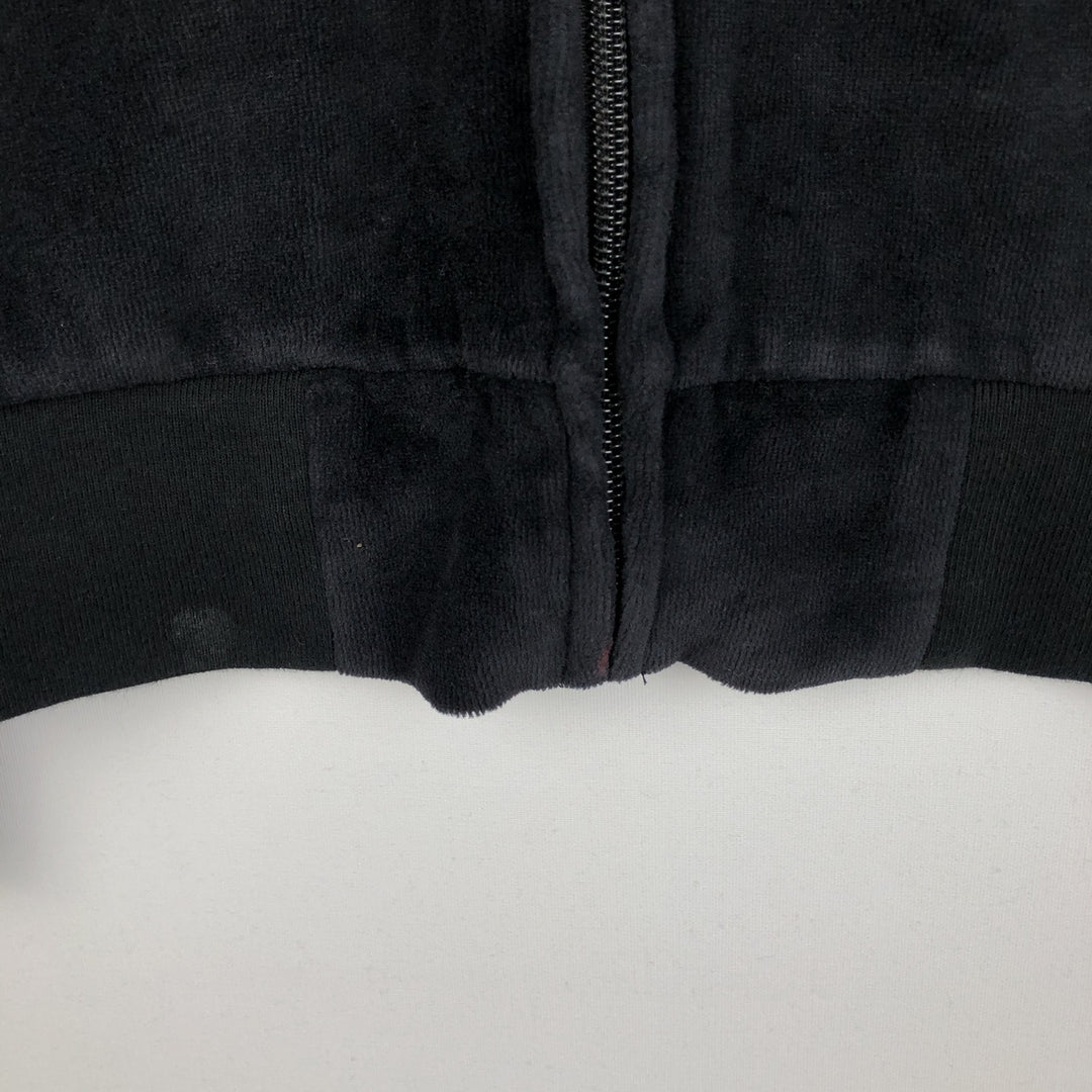 Ralph Lauren POLO RALPH LAUREN Velour Jersey Track Jacket, Men's Size XXL (approx.) cotton black type Vintage Second Hand