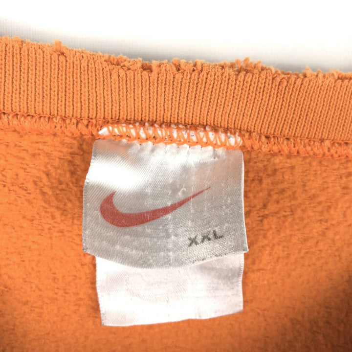 Nike One Point Logo Sweatshirt, Trainer, Men's XXL cotton orange type Vintage Second Hand