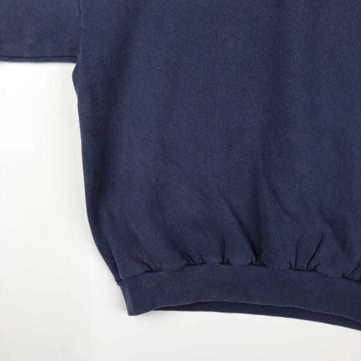 90'S TULTEX Shark Pattern Animal Sweatshirt, Made in USA, Men's XL equivalent, Vintage cotton navy blue type Vintage Second Hand