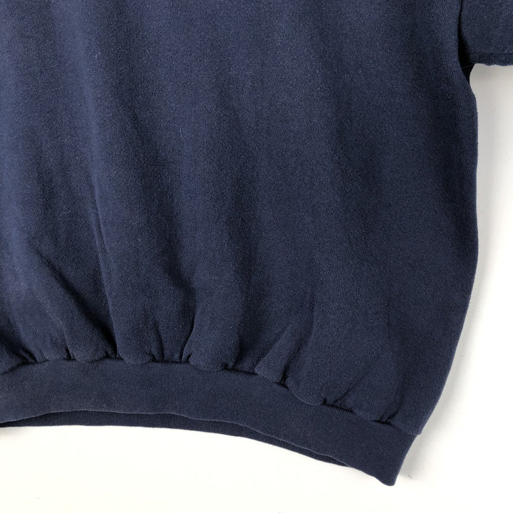 90'S TULTEX Shark Pattern Animal Sweatshirt, Made in USA, Men's XL equivalent, Vintage cotton navy blue type Vintage Second Hand