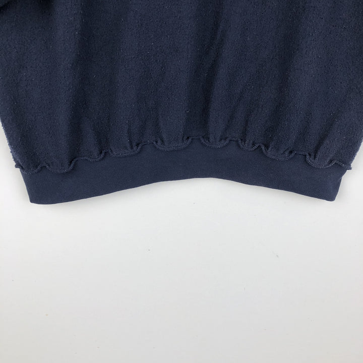 90'S TULTEX Shark Pattern Animal Sweatshirt, Made in USA, Men's XL equivalent, Vintage cotton navy blue type Vintage Second Hand