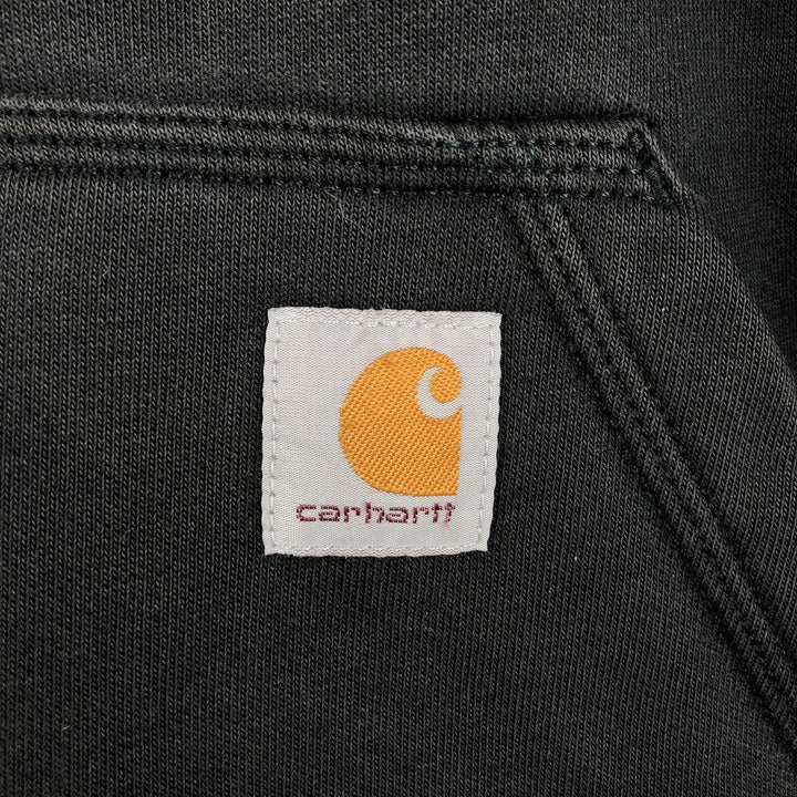 Carhartt Loose Fit Half-Zip Hoodie, Men's XL cotton black type Vintage Second Hand