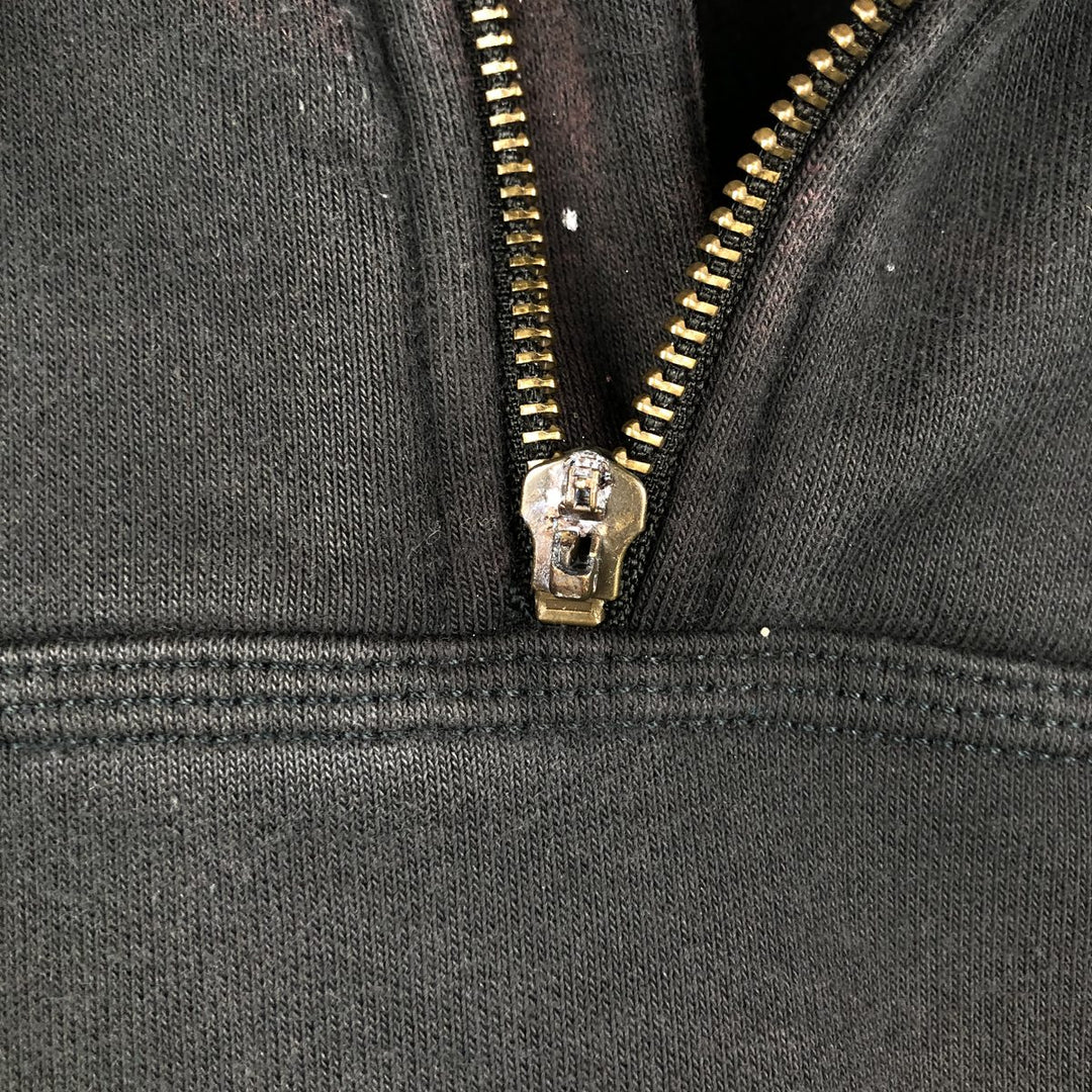 Carhartt Loose Fit Half-Zip Hoodie, Men's XL cotton black type Vintage Second Hand