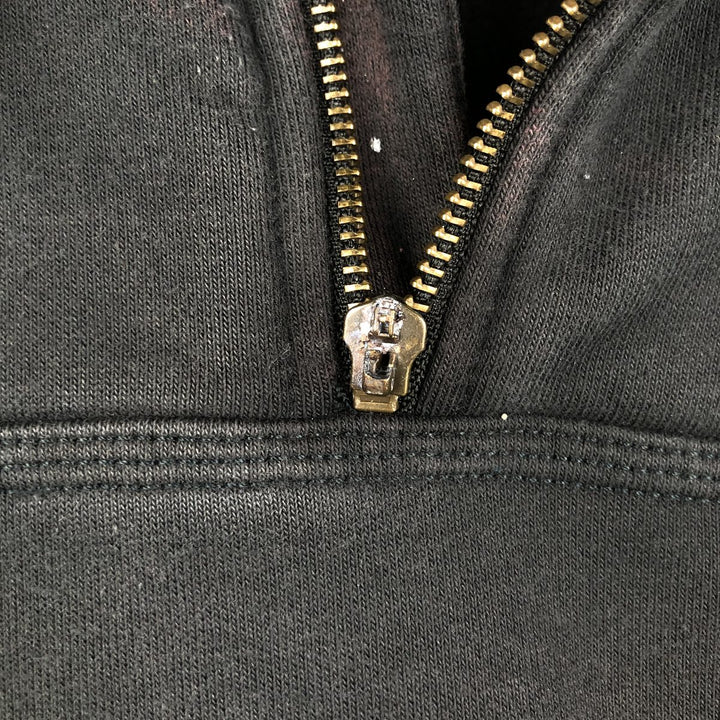 Carhartt Loose Fit Half-Zip Hoodie, Men's XL cotton black type Vintage Second Hand