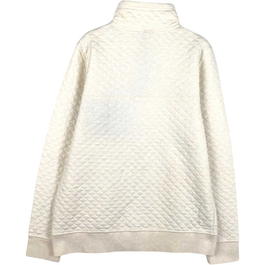 Patagonia Organic Cotton Quilted Snap-T Sweatshirt (25281FA18) - Women's Size M cotton white type Vintage Second Hand
