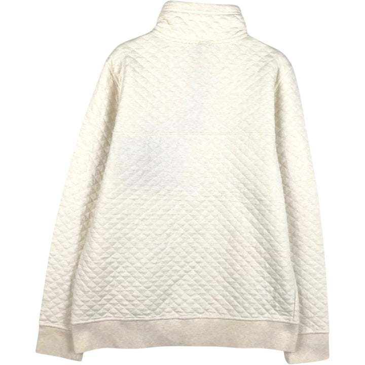 Patagonia Organic Cotton Quilted Snap-T Sweatshirt (25281FA18) - Women's Size M cotton white type Vintage Second Hand