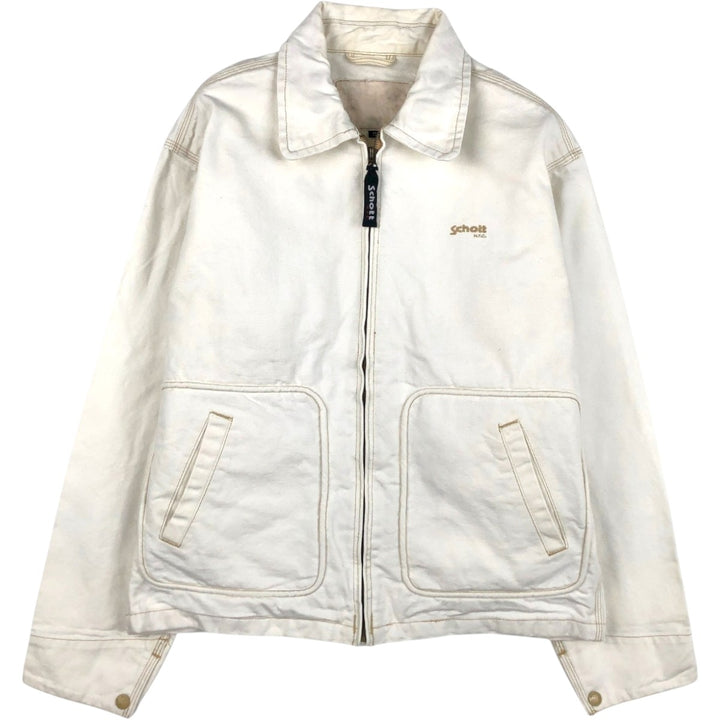 Schott Duck Work Jacket, Men's Size M (approx.) unclear white type Vintage Second Hand