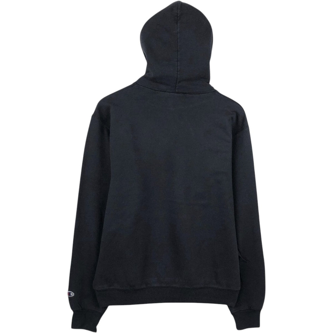 Champion Authentic Athletic Apparel College Sweatshirt Pullover Hoodie, Men's Size M (approx.) cotton black type Vintage Second Hand