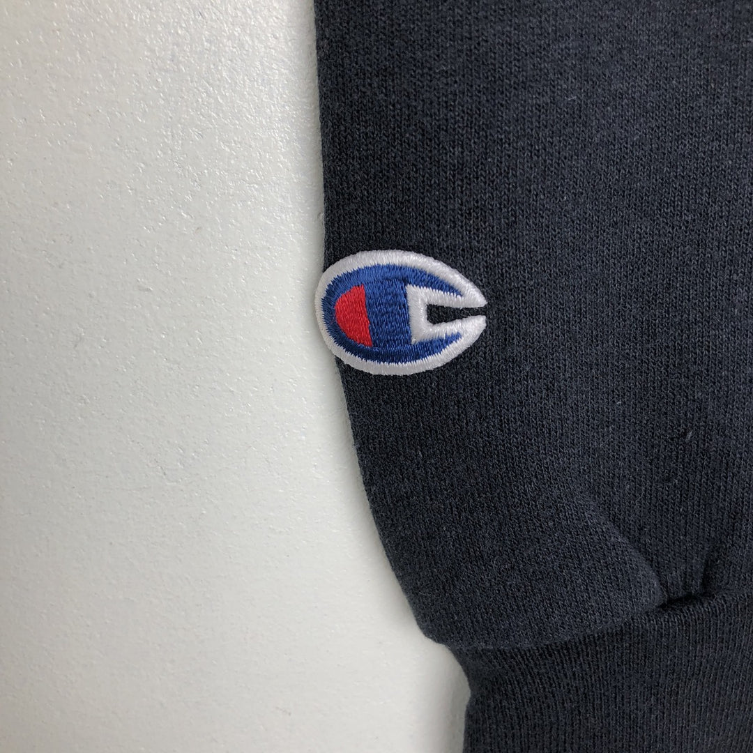 Champion Authentic Athletic Apparel College Sweatshirt Pullover Hoodie, Men's Size M (approx.) cotton black type Vintage Second Hand