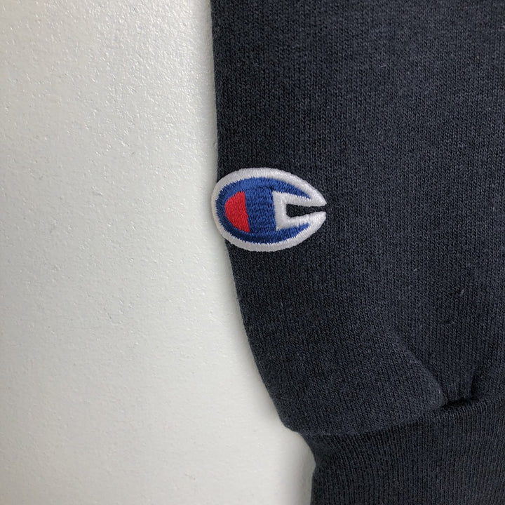 Champion Authentic Athletic Apparel College Sweatshirt Pullover Hoodie, Men's Size M (approx.) cotton black type Vintage Second Hand