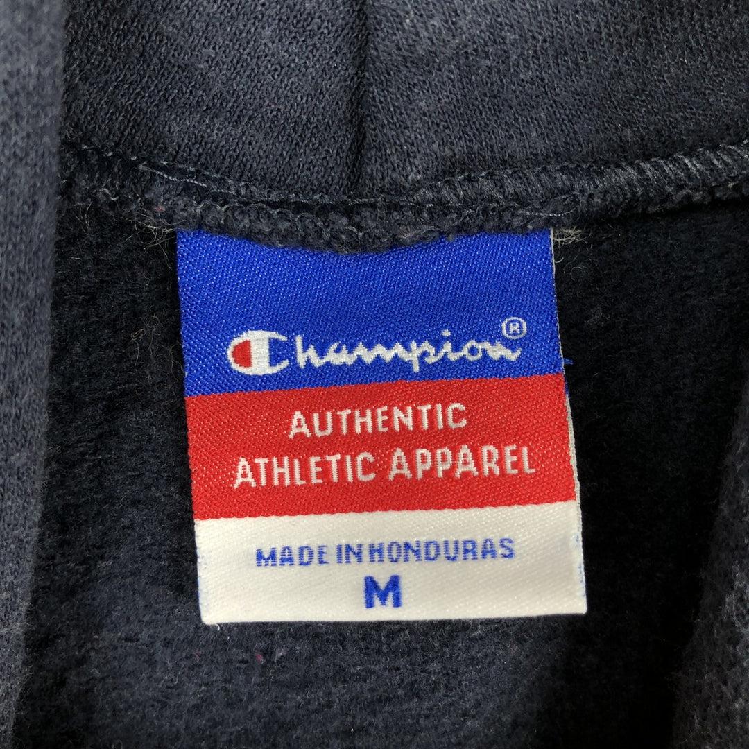 2000'S Champion Authentic Athletic Apparel College Pullover Hoodie, Men's Size M cotton navy blue type Vintage Second Hand