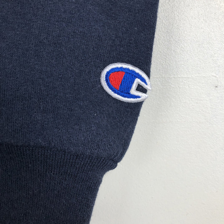 2000'S Champion Authentic Athletic Apparel College Pullover Hoodie, Men's Size M cotton navy blue type Vintage Second Hand