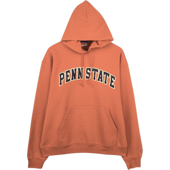 2000'S Champion Authentic Athletic Apparel Pennsylvania State University College Sweat Full-Zip Hoodie unclear orange type Vintage Second Hand