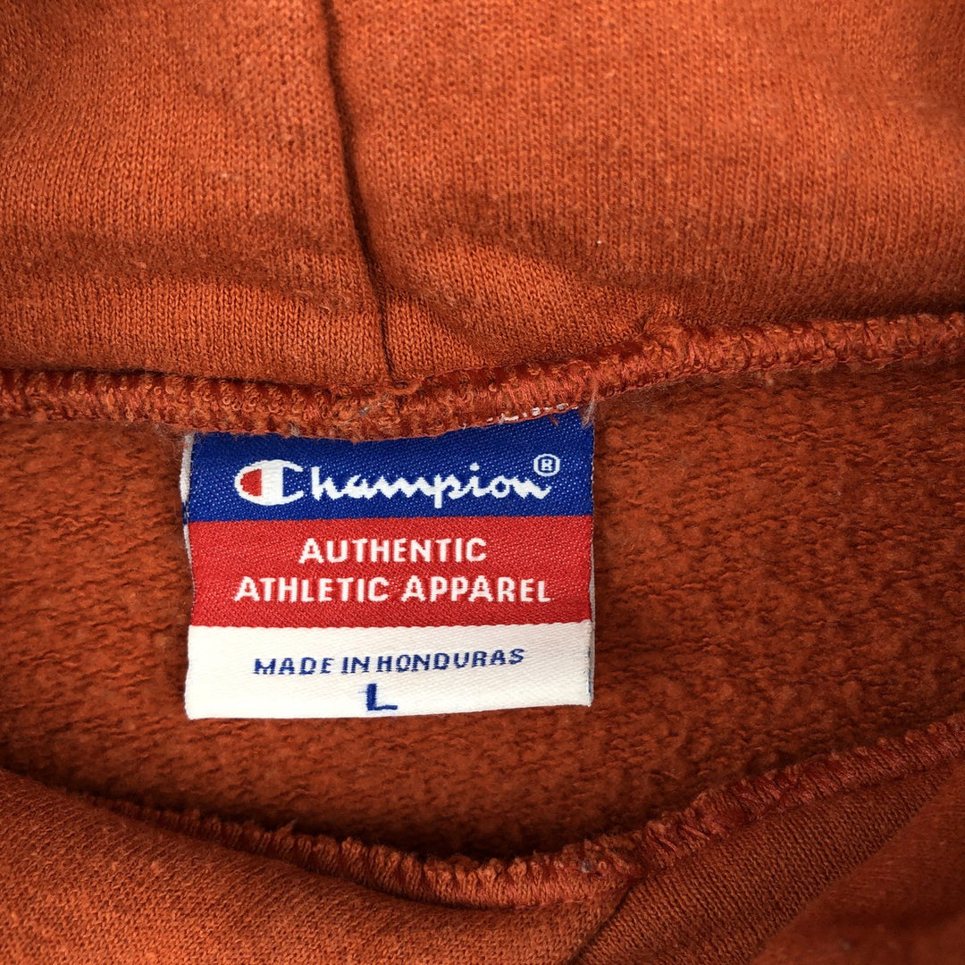 2000'S Champion Authentic Athletic Apparel Pennsylvania State University College Sweat Full-Zip Hoodie unclear orange type Vintage Second Hand