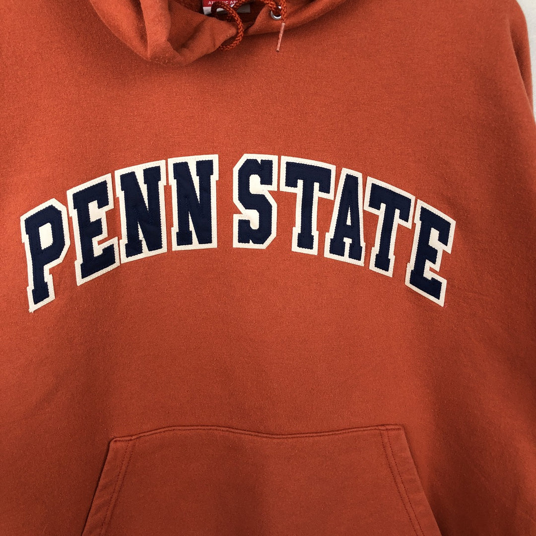 2000'S Champion Authentic Athletic Apparel Pennsylvania State University College Sweat Full-Zip Hoodie unclear orange type Vintage Second Hand