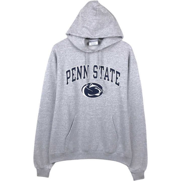 Champion Authentic Athletic Wear Pennsylvania State University College Sweat Full-Zip Hoodie, Men's Size L (approx.) cotton gray type Vintage Second Hand