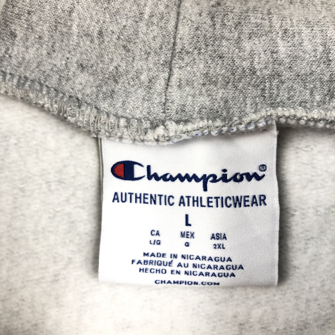 Champion Authentic Athletic Wear Pennsylvania State University College Sweat Full-Zip Hoodie, Men's Size L (approx.) cotton gray type Vintage Second Hand
